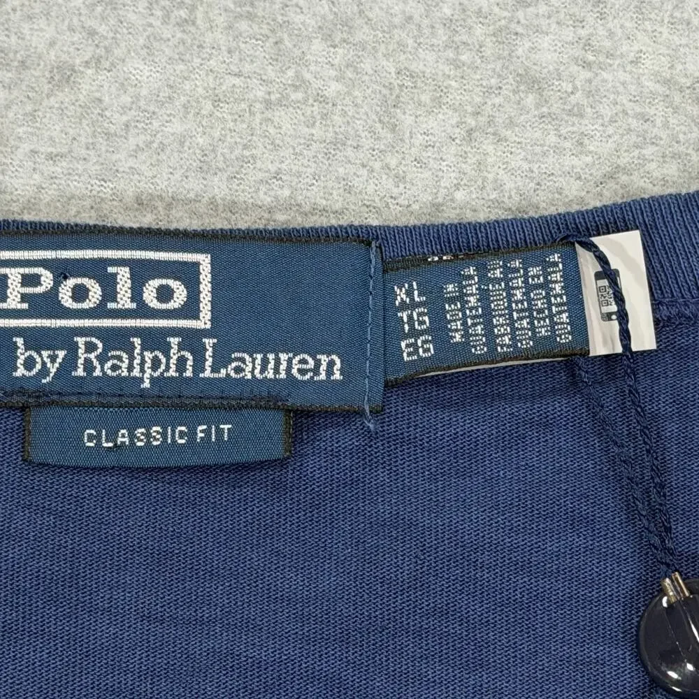 Polo Ralph Lauren Côte D'Azur Classic Fit T Shirt Men's XL Navy Blue Cotton NWT